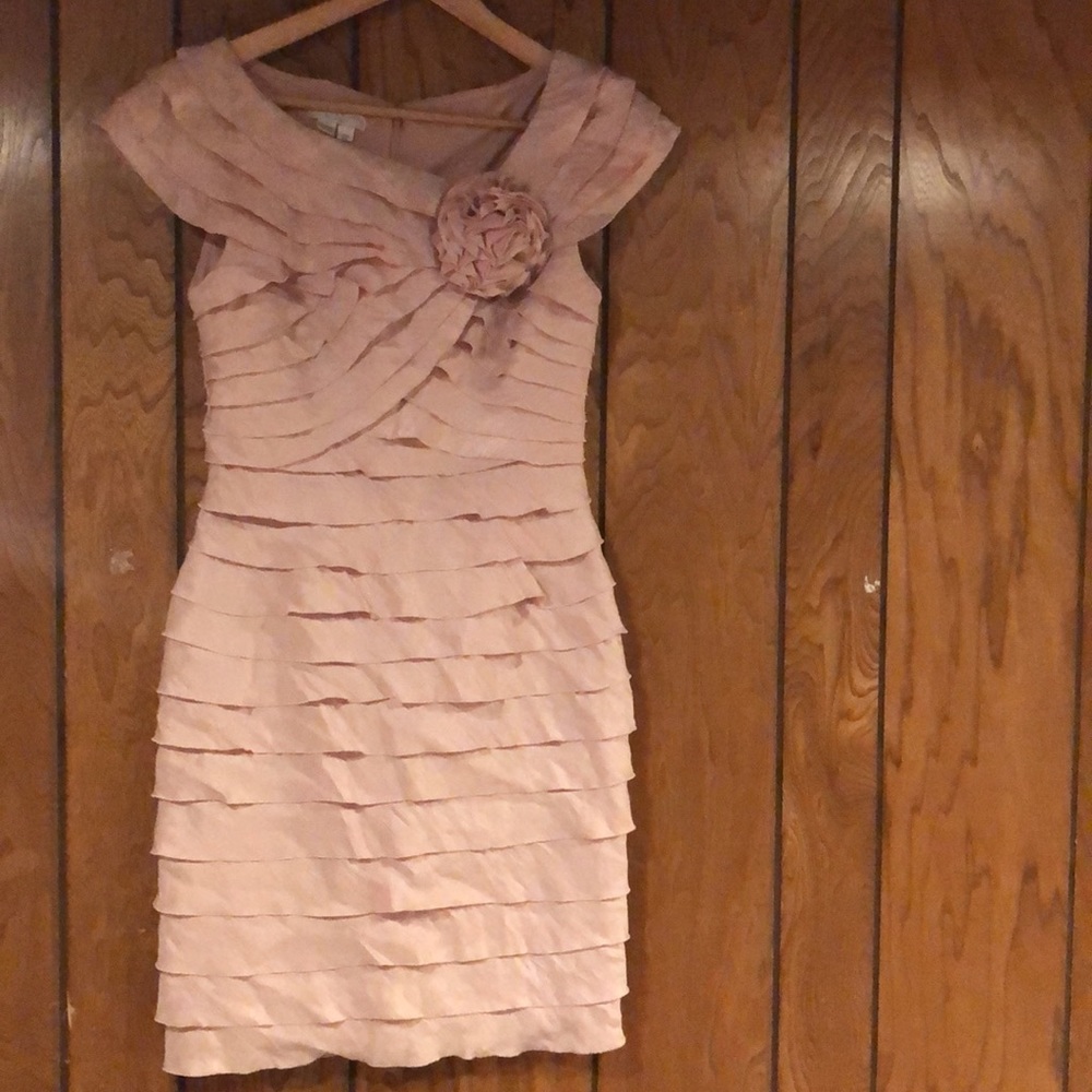 London Times Pink Petite Cocktail Dress